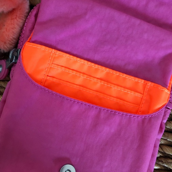 Kipling Pink and Orange Crossbody Bag - Picture 9 of 12